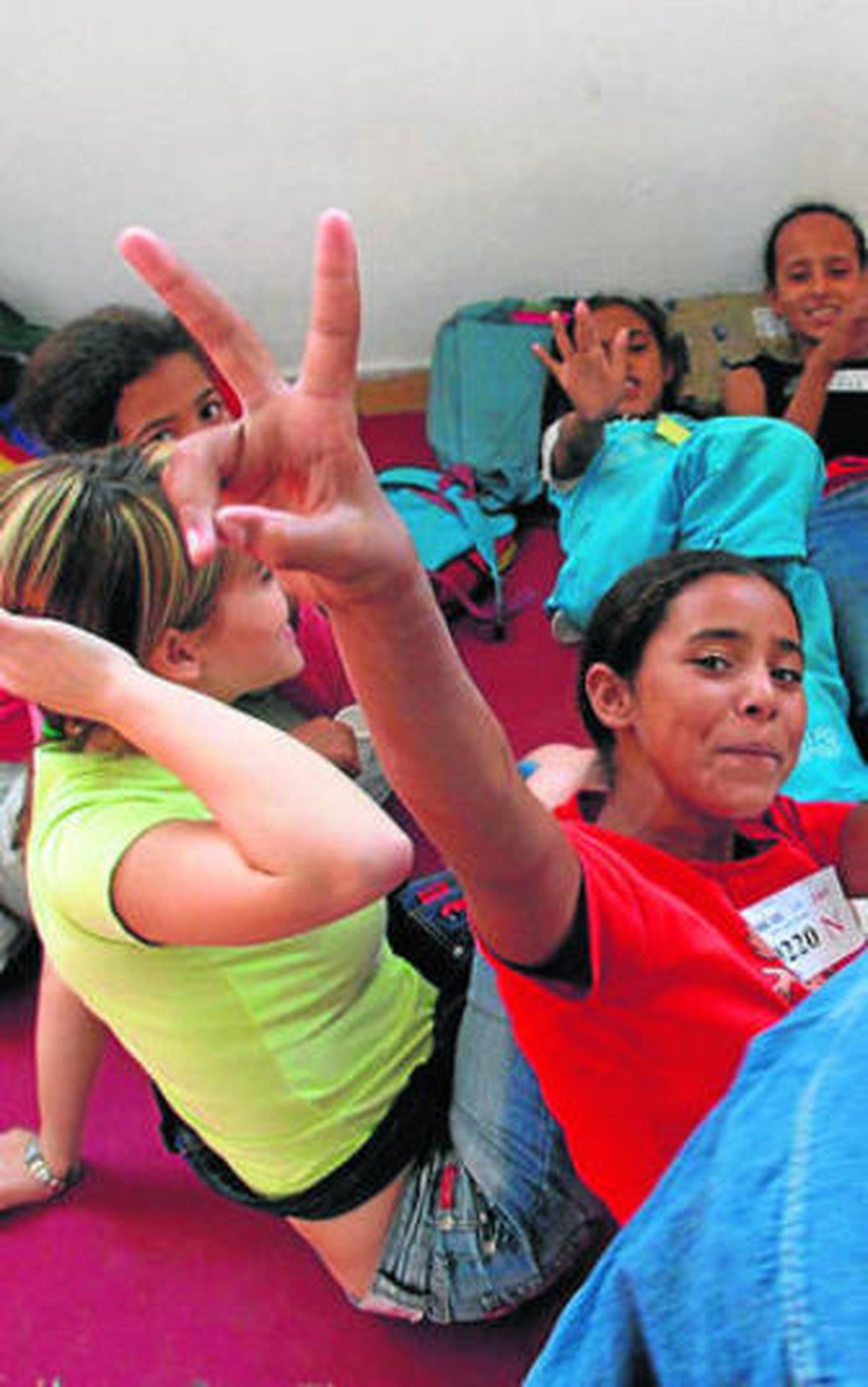 Imagen de los menores que viajaron en una ocasión anterior.