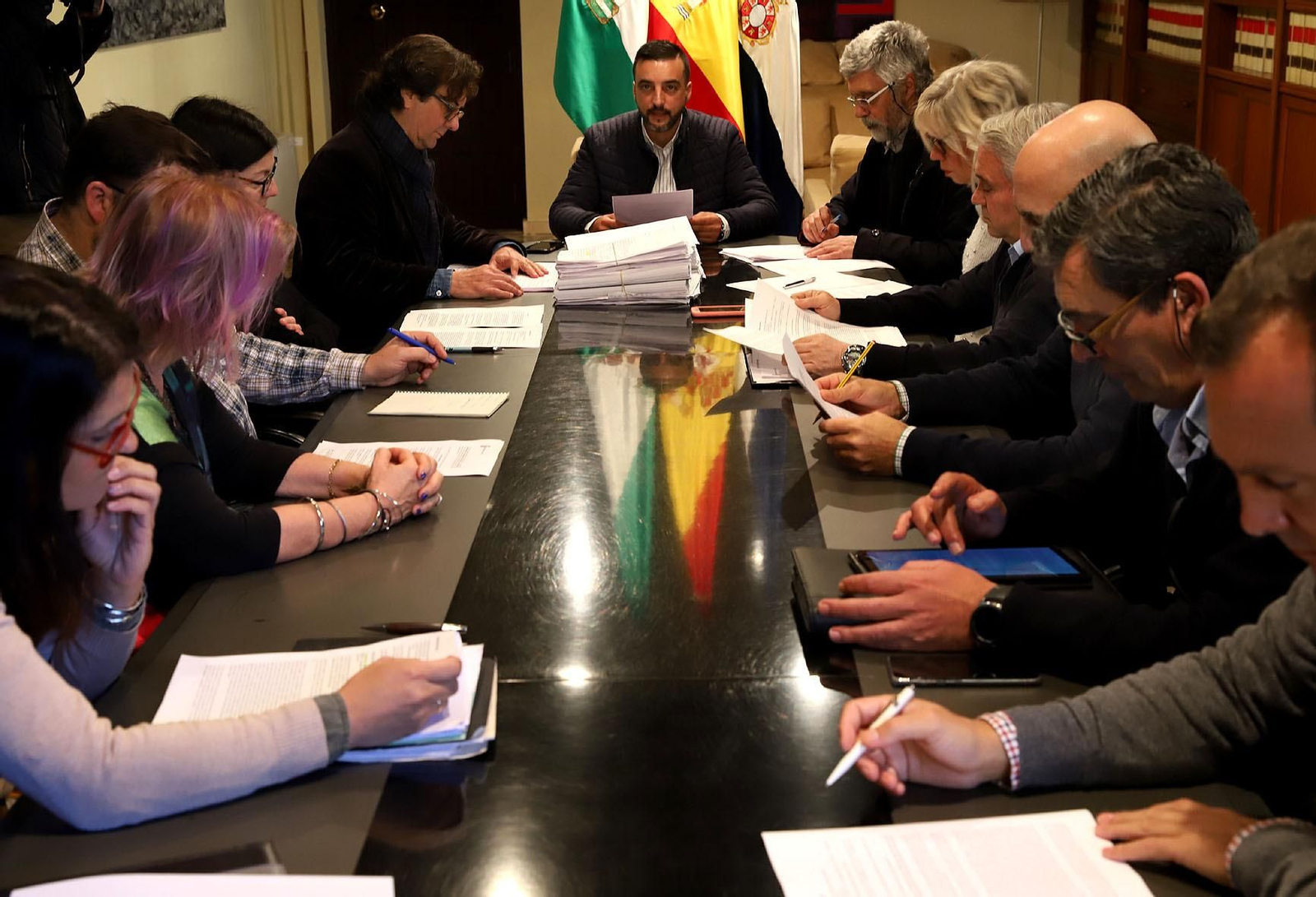 Reunión de la comisión de Patrimonio.