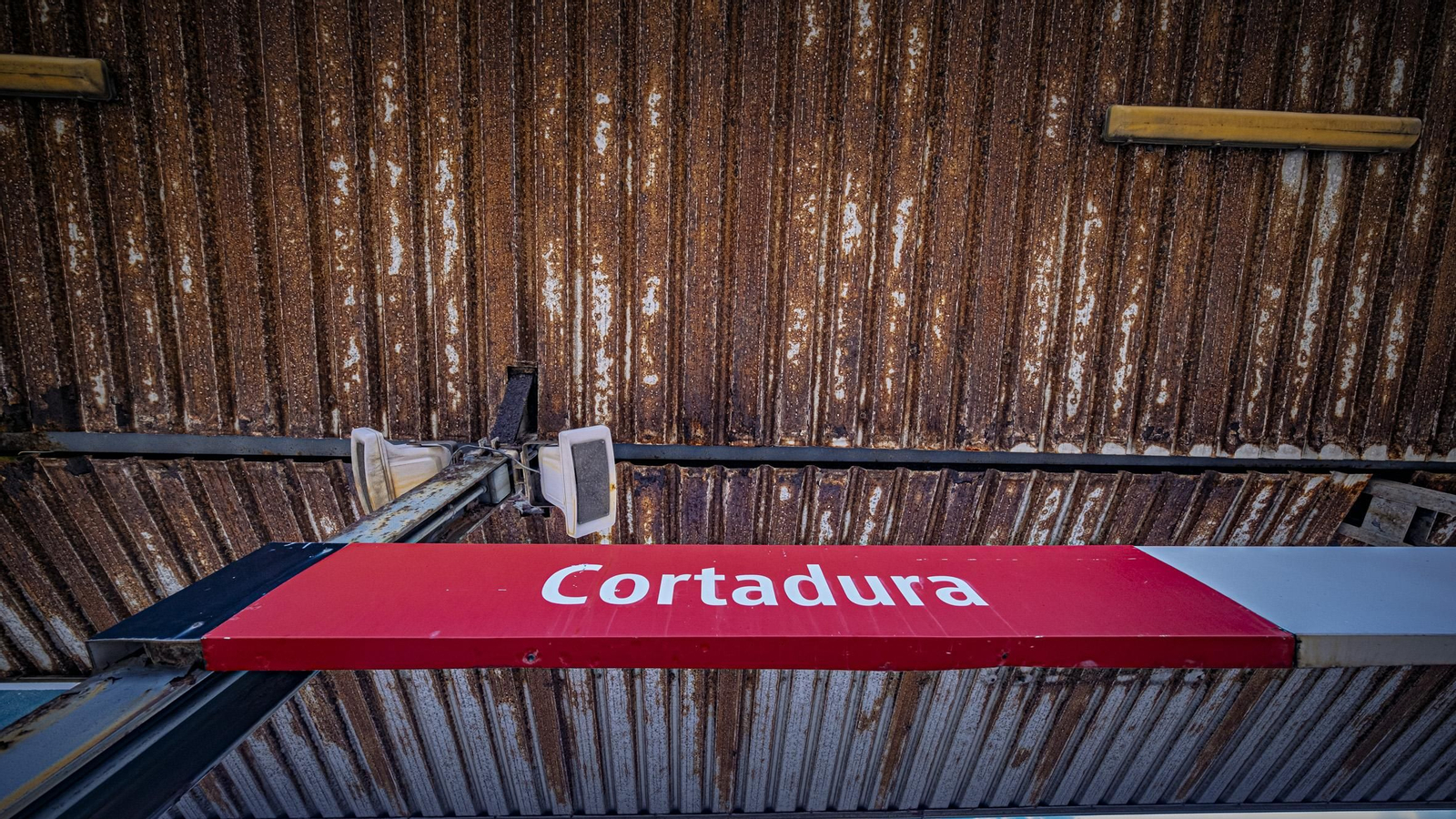 Las imágenes del estado de la estación de trenes en Cortadura