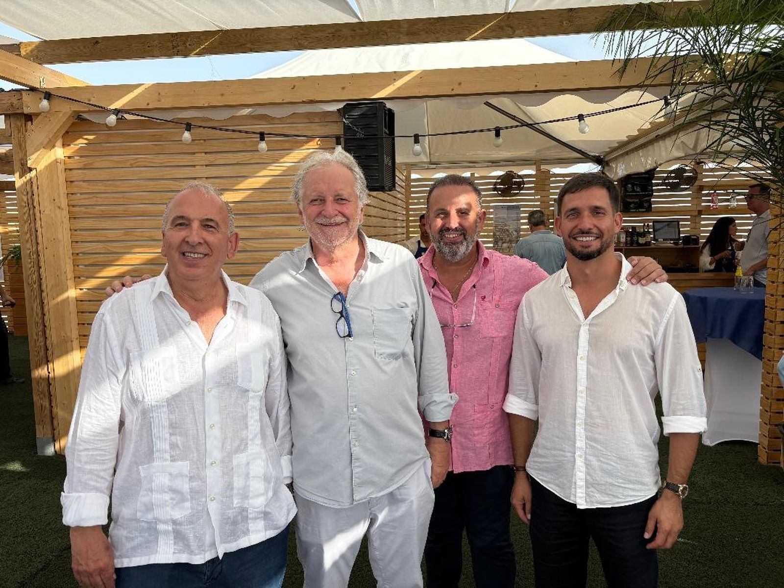 Jesús Núñez, duque de Medina Sidonia, Guillermo Marchante y Daniel Caballero.