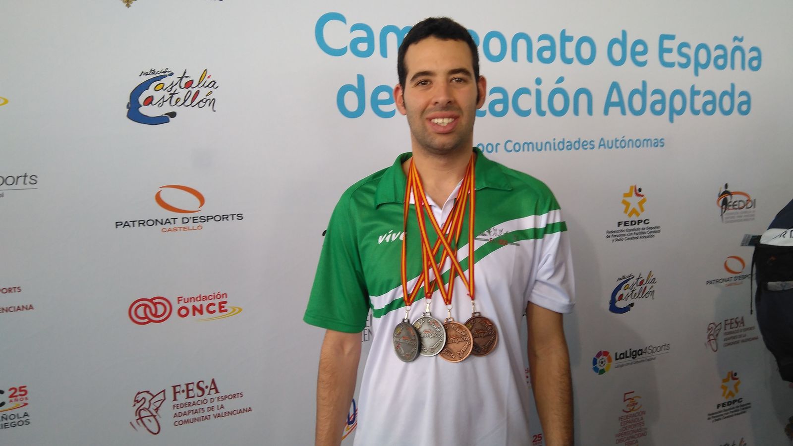 Carlos Tejada ha vuelto con cuatro metales de Castellón