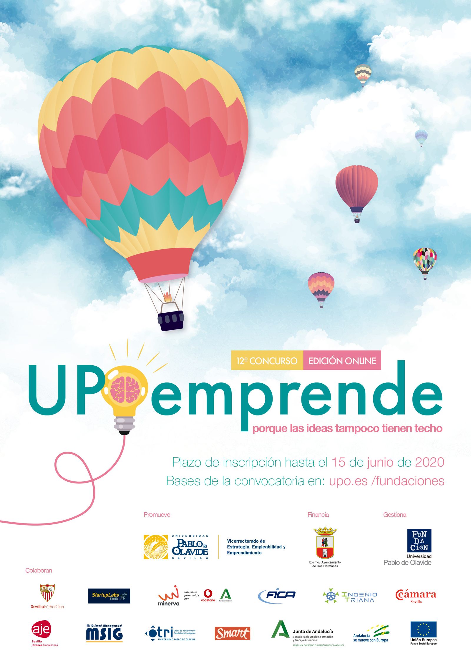 La Universidad Pablo de Olavide convoca el XII Concurso UPOemprende, una edición íntegramente online