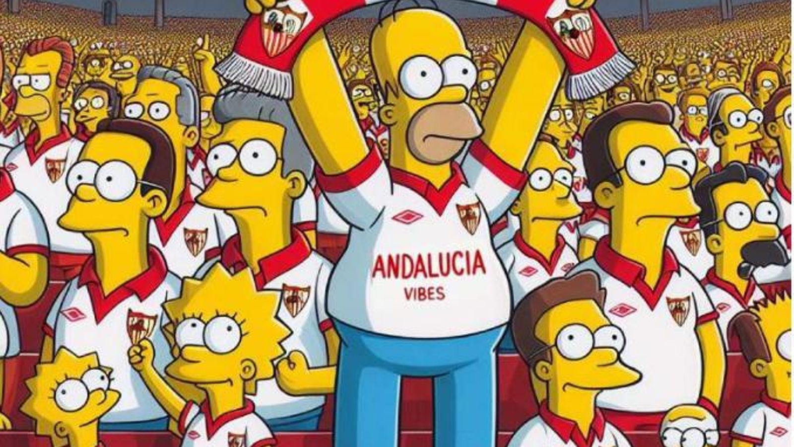 Los Simpsons en el Sánchez Pizjuán