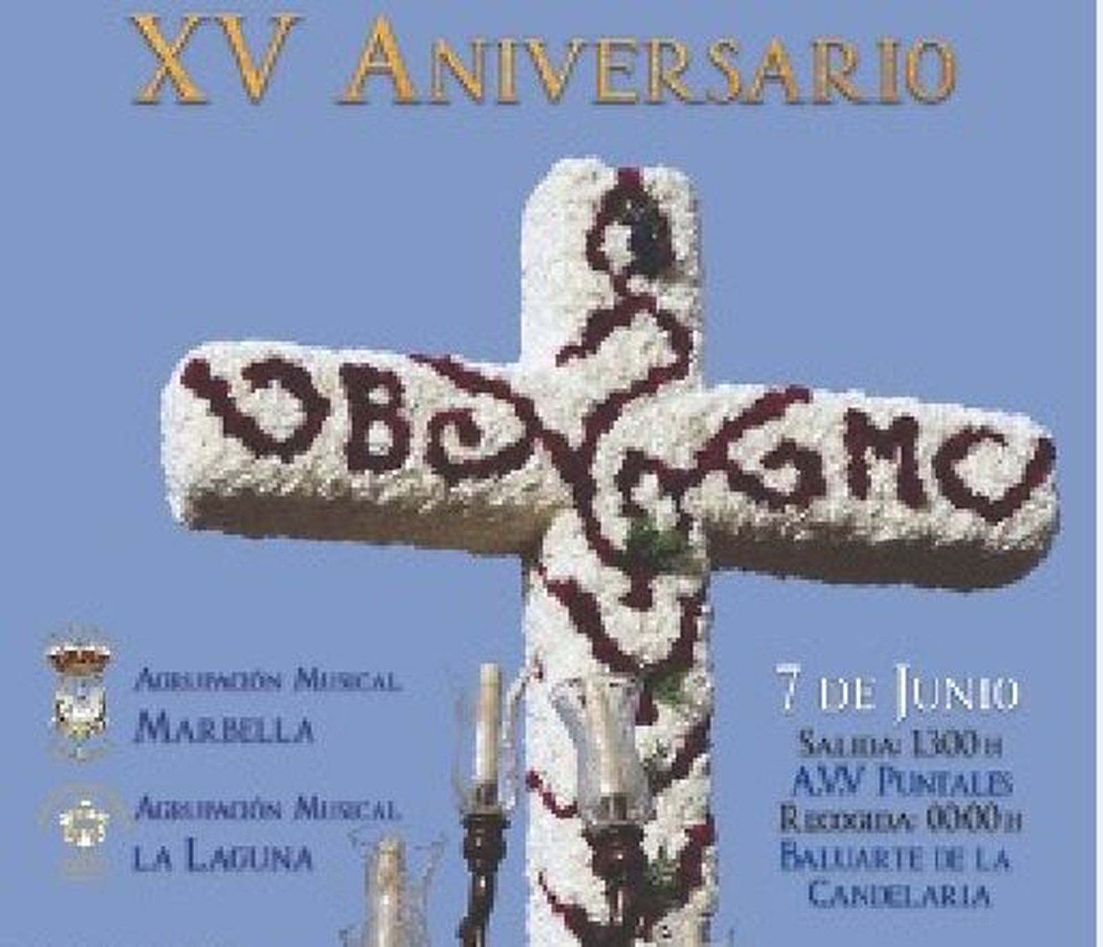 Cartel de la Cruz de Mayo del barrio de Puntales