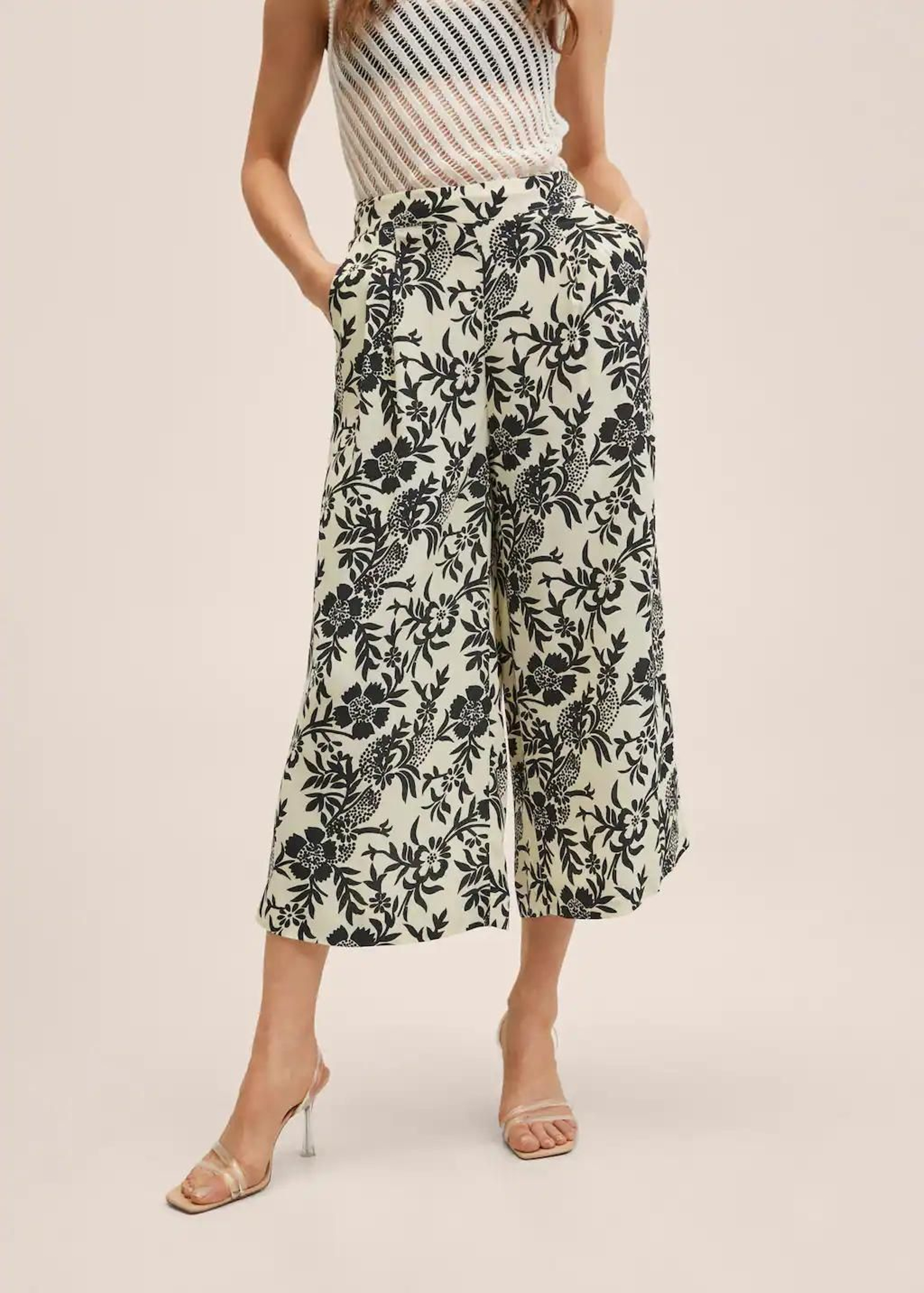Pantalones culotte de Mango.