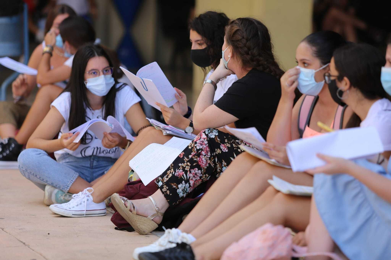 Arranca la Selectividad del coronavirus y las mascarillas en Málaga, en fotos