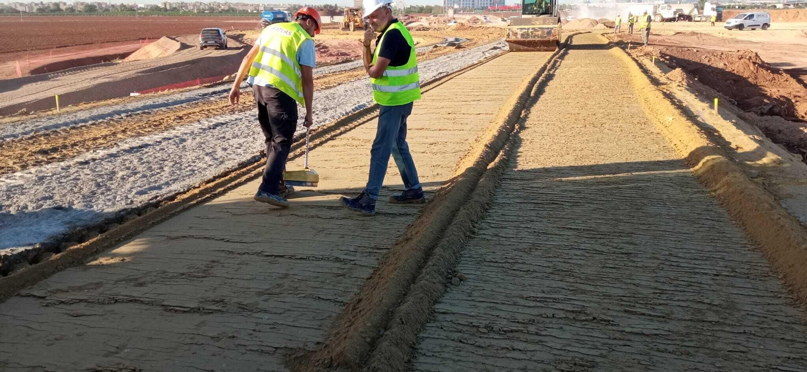 Obras de la línea 3 del Metro de Sevilla en la zona Norte del Higuerón.