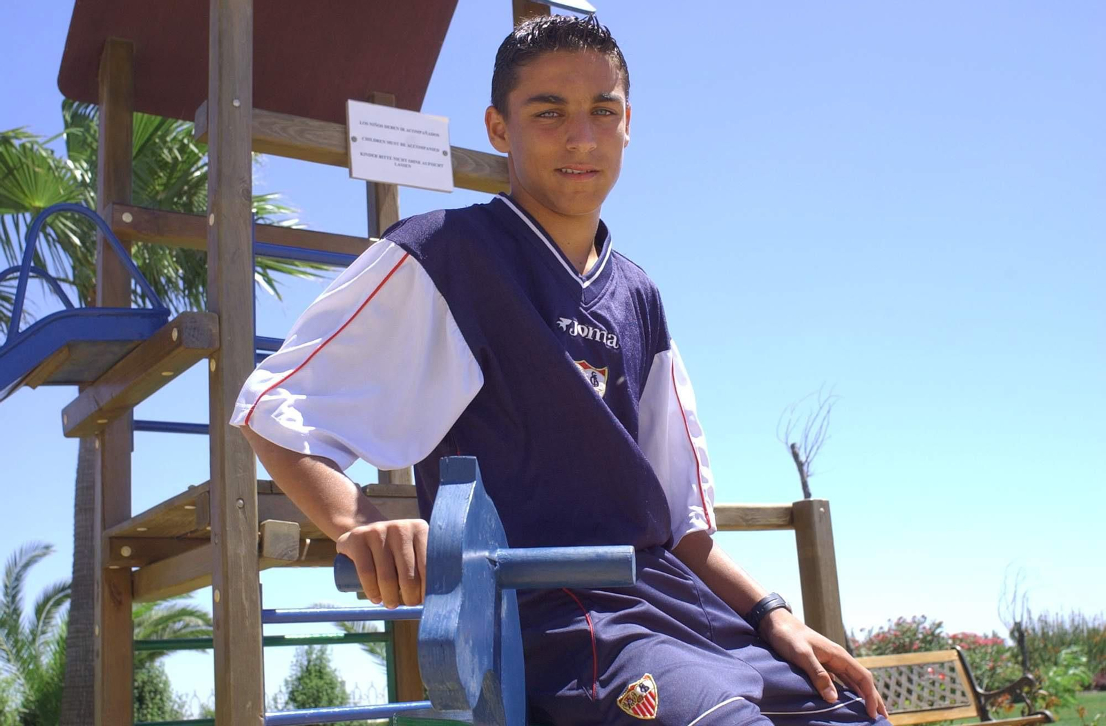 Jesús Navas posa para una entrevista