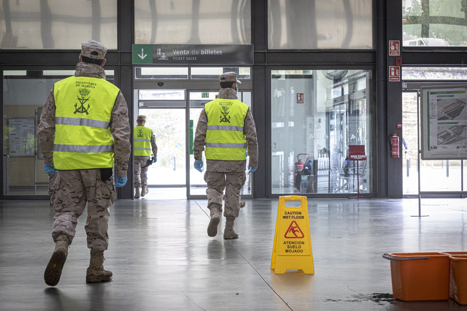 Presencia de ila Infanteria de Marina en Cádiz