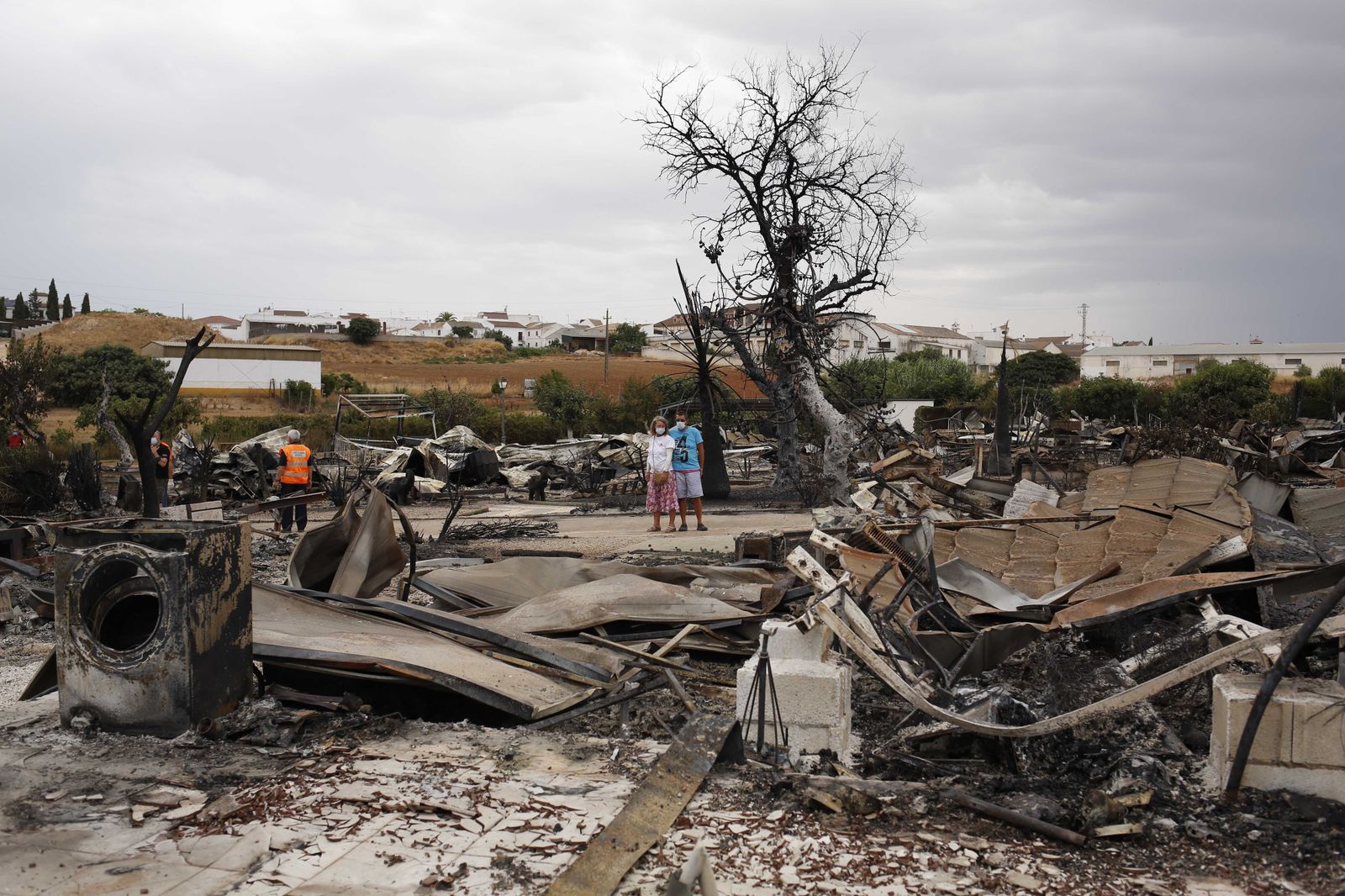 Las fotos del camping de Mollina, arrasado por el incendio