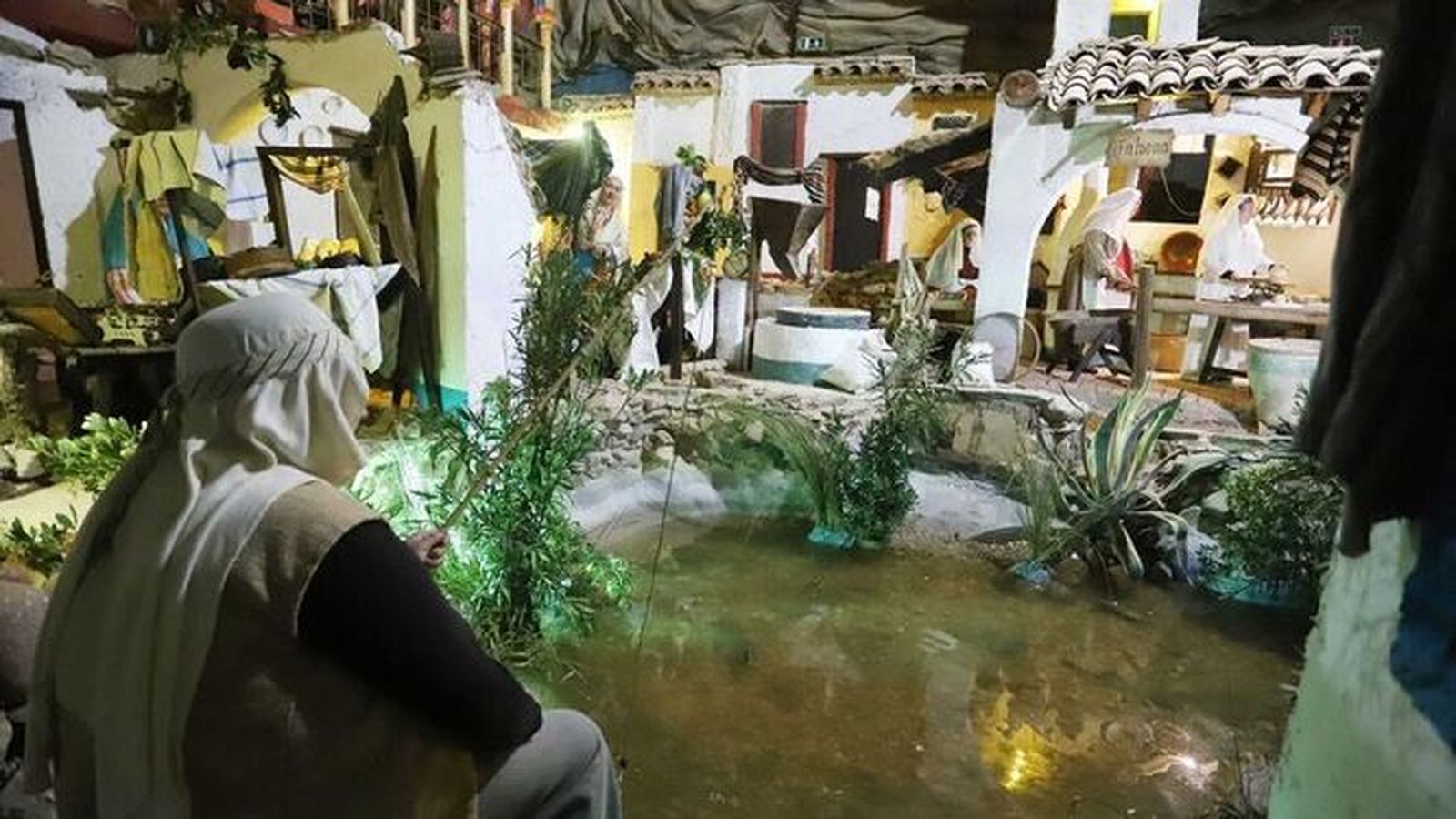 El Belén Viviente de Beas en su primer día de apertura.