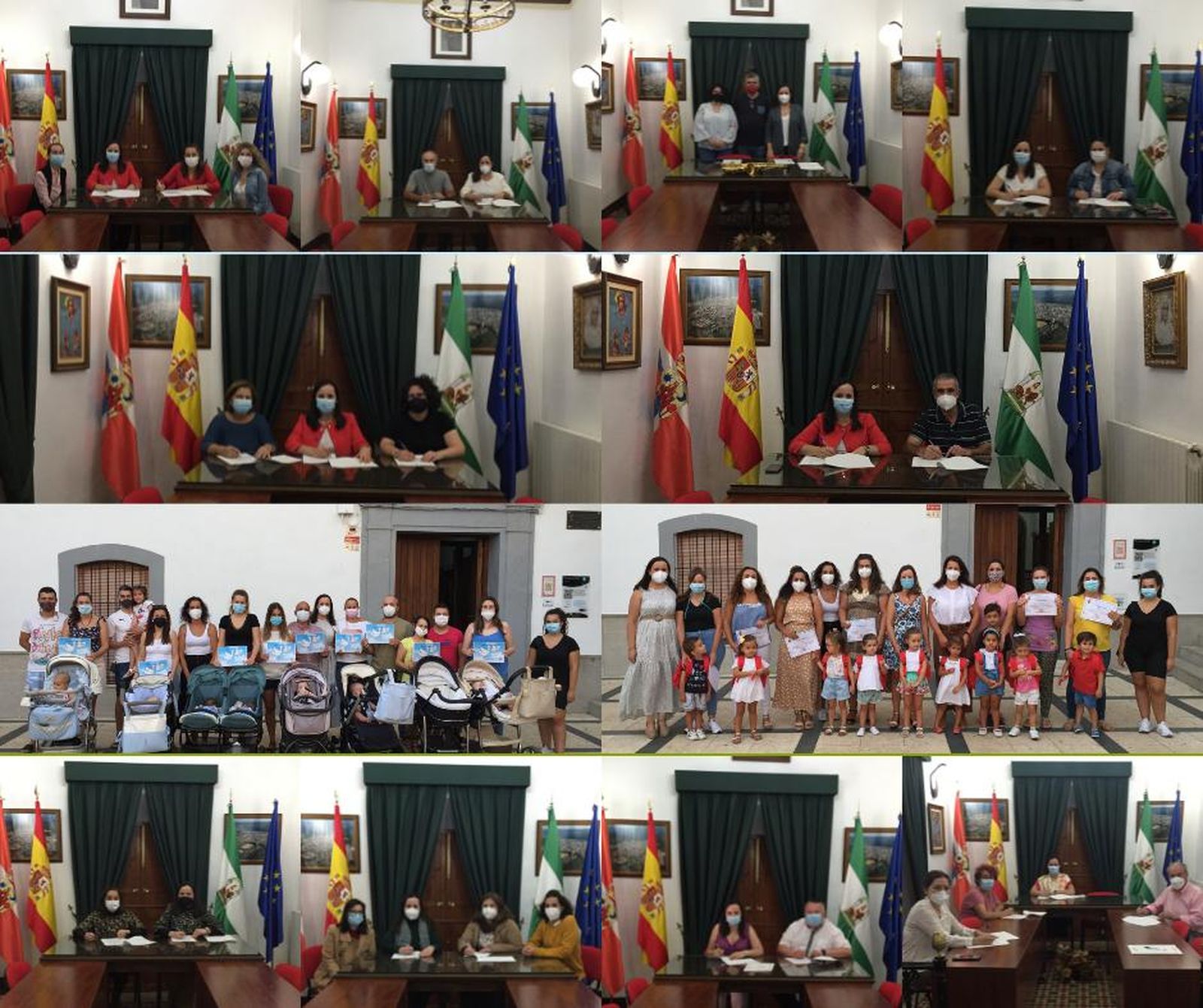 Algunas de las subvenciones entregadas por el Ayuntamiento de Cumbres Mayores.