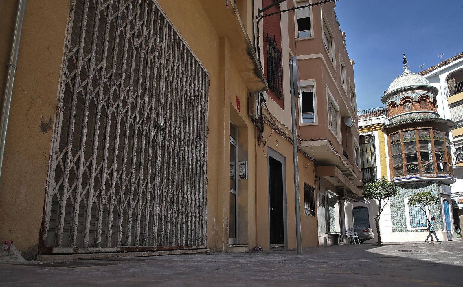 Una calle del barrio de La Caridad.