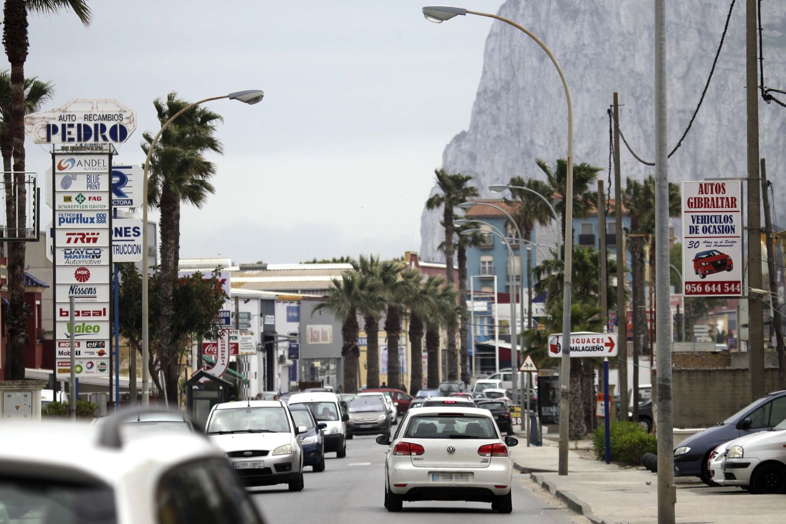 Carretera del Higuerón, en La Línea