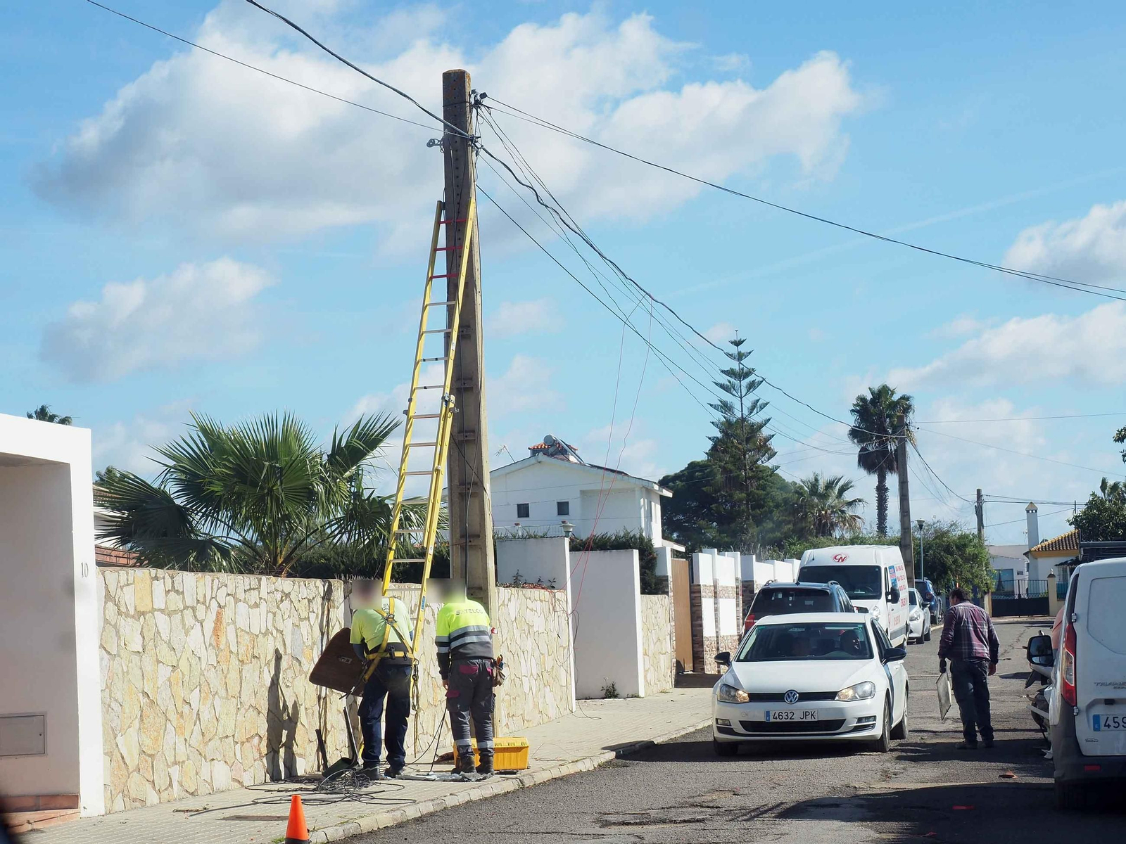Imágenes de los daños causados por la violenta manga de viento en la provincia de Huelva