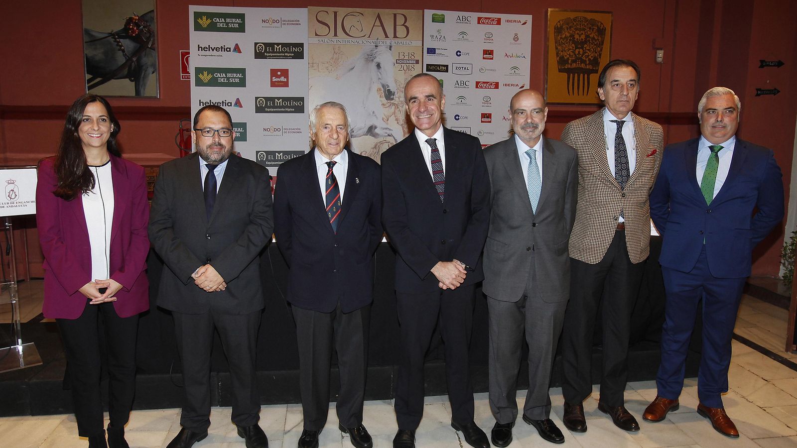 Patrocinadores y organizadores de Sicab en la presentación.