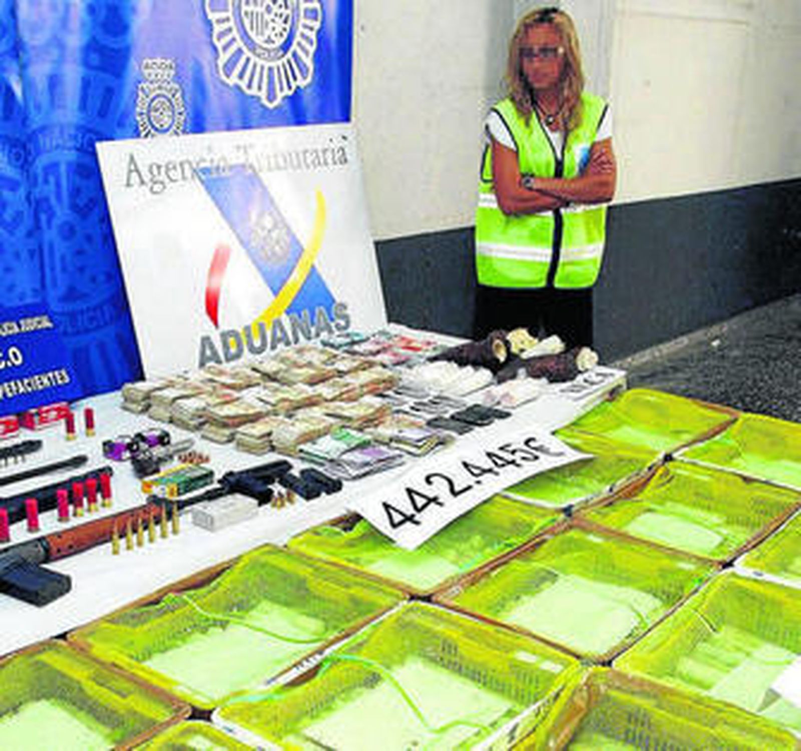 Imagen de archivo de una intervención de cocaína en el puerto.