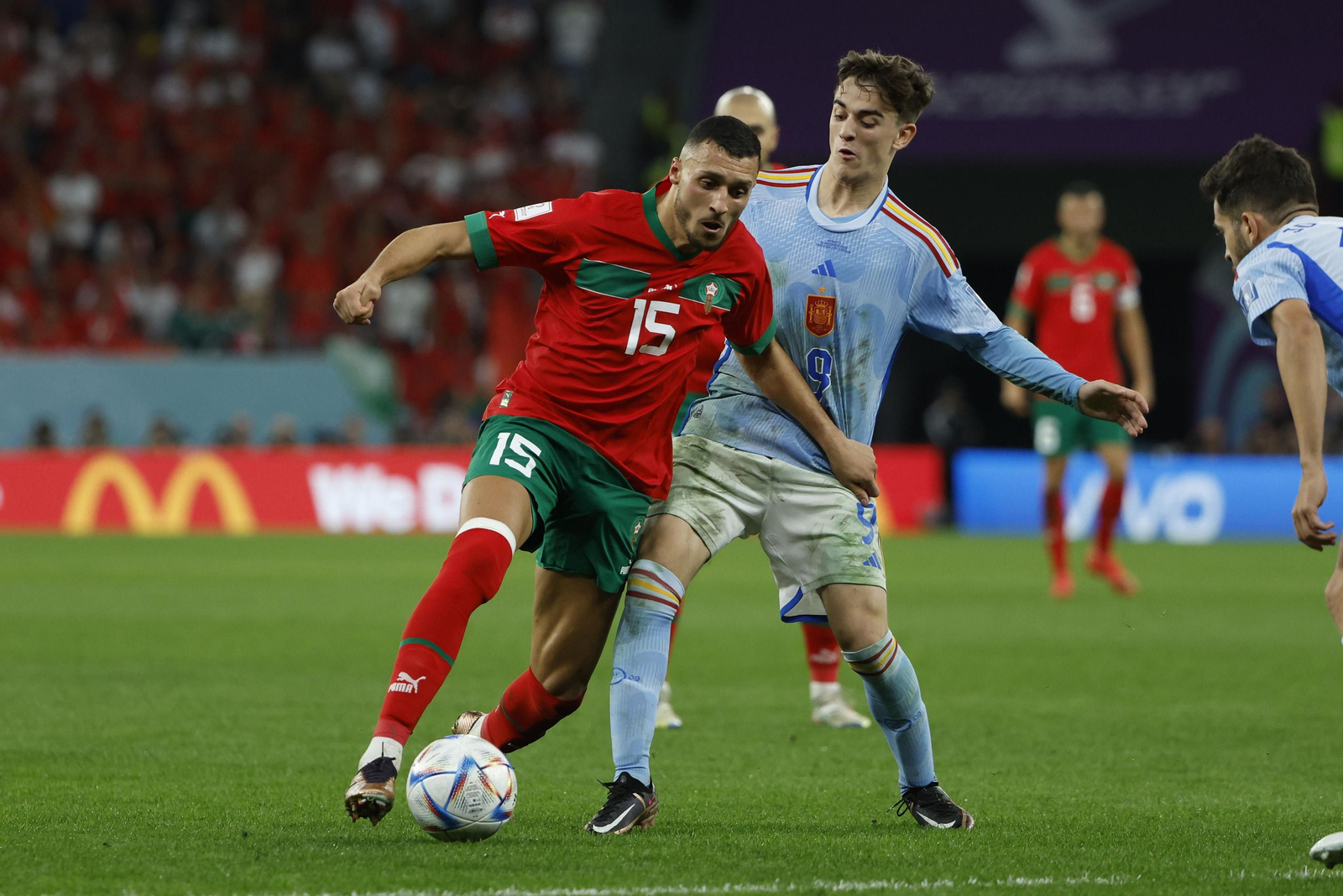 Fotos del Marruecos-España en octavos del Mundial de Qatar