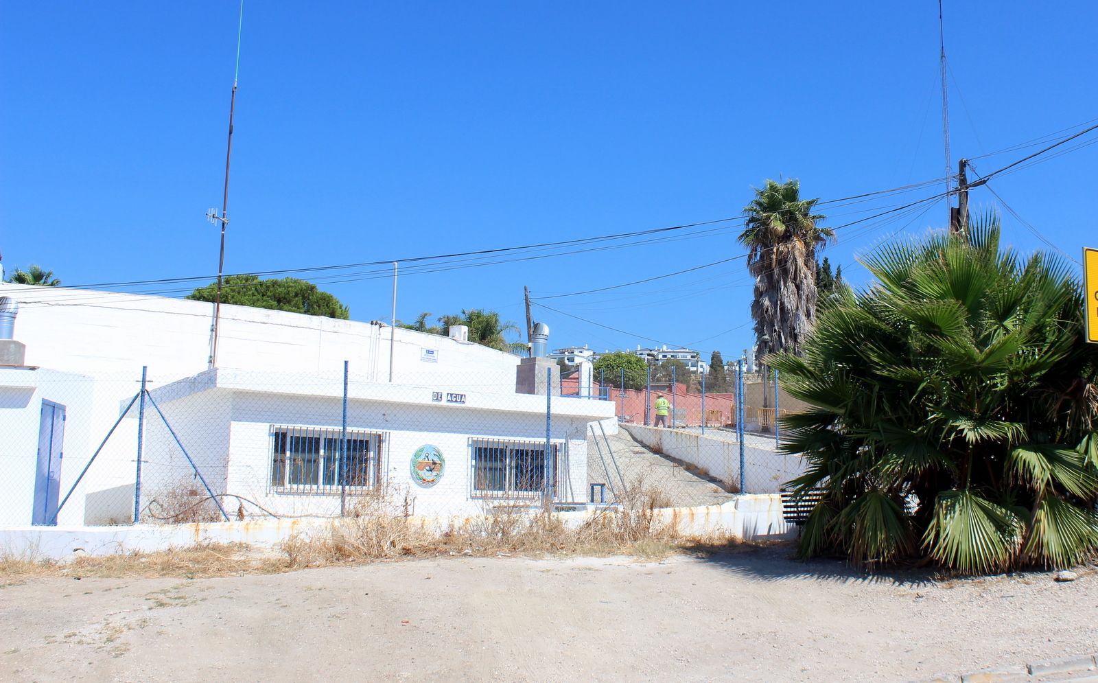 Zona donde se acometerán las mejoras en la red de abastecimiento de agua de Estepona.