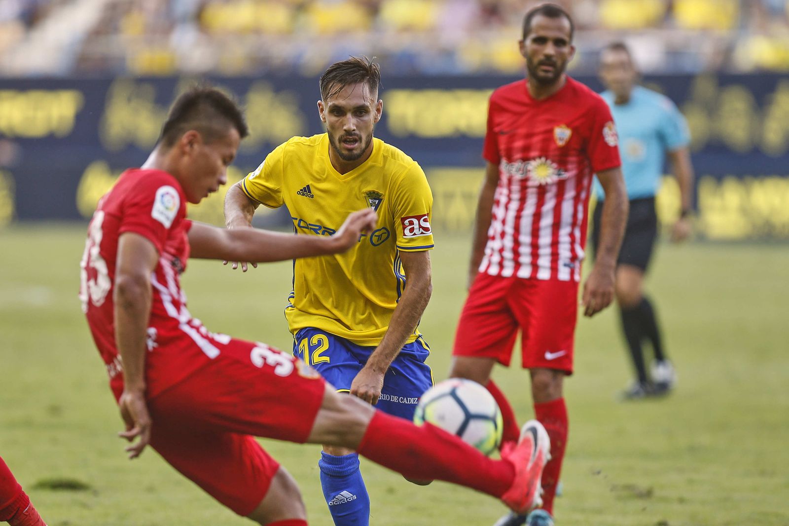 El defensor cadista, en plena acción en un encuentro de la presente temporada.