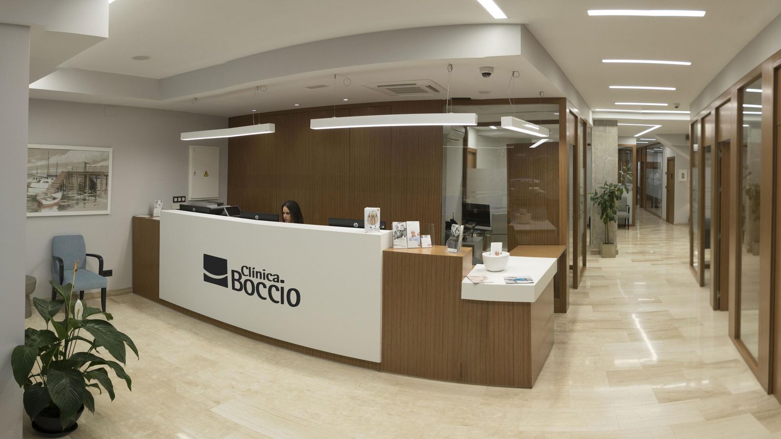 Nuevas instalaciones de la Clínica Boccio ampliadas en la calle San Sebastián de Huelva capital.