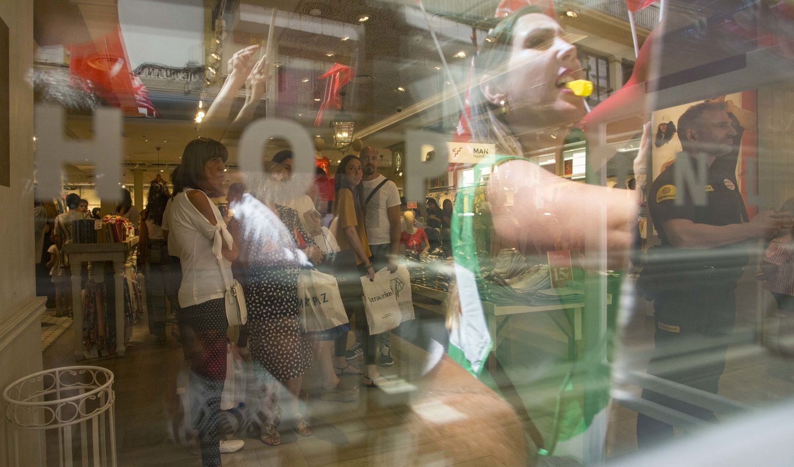 Las imágenes de la huelga del Comercio