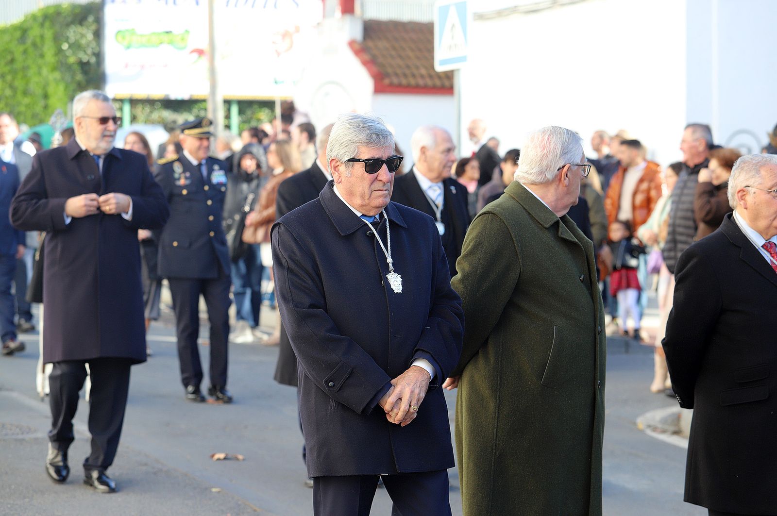 Imágenes del ambiente en la procesión de San Sebastián