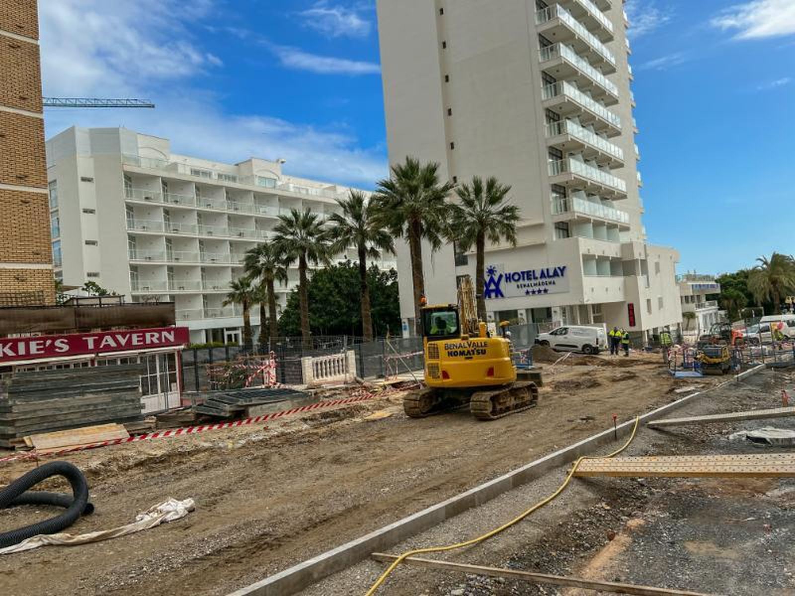 Las obras de remodelación de la avenida Alay de Benalmádena.