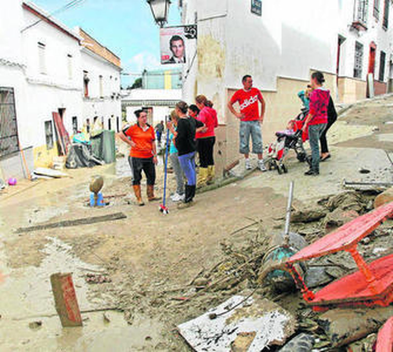 Consecuencia de las anegaciones de mayo de 2011.