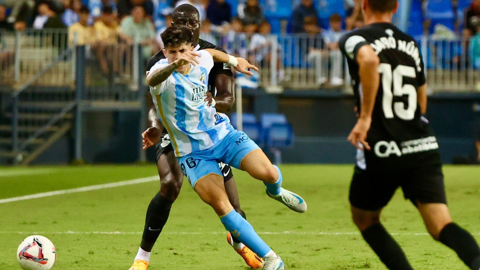 El Málaga CF - Elche, en fotos