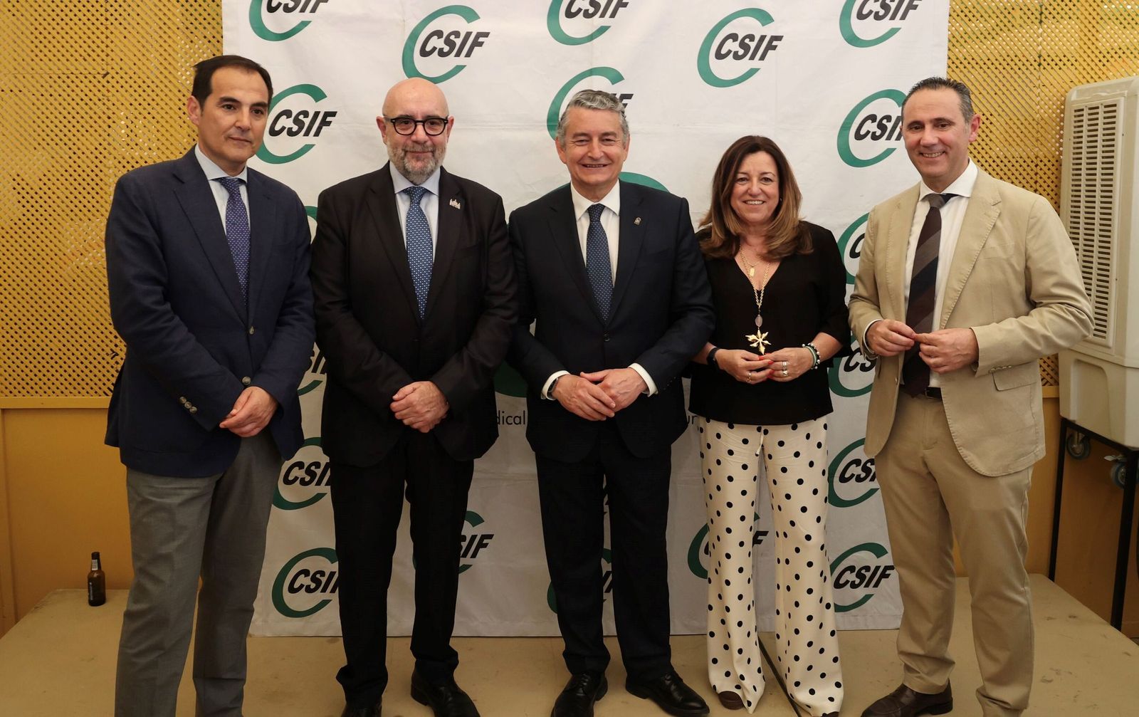 Las fotos de la recepción del CSIF antes del pescaíto