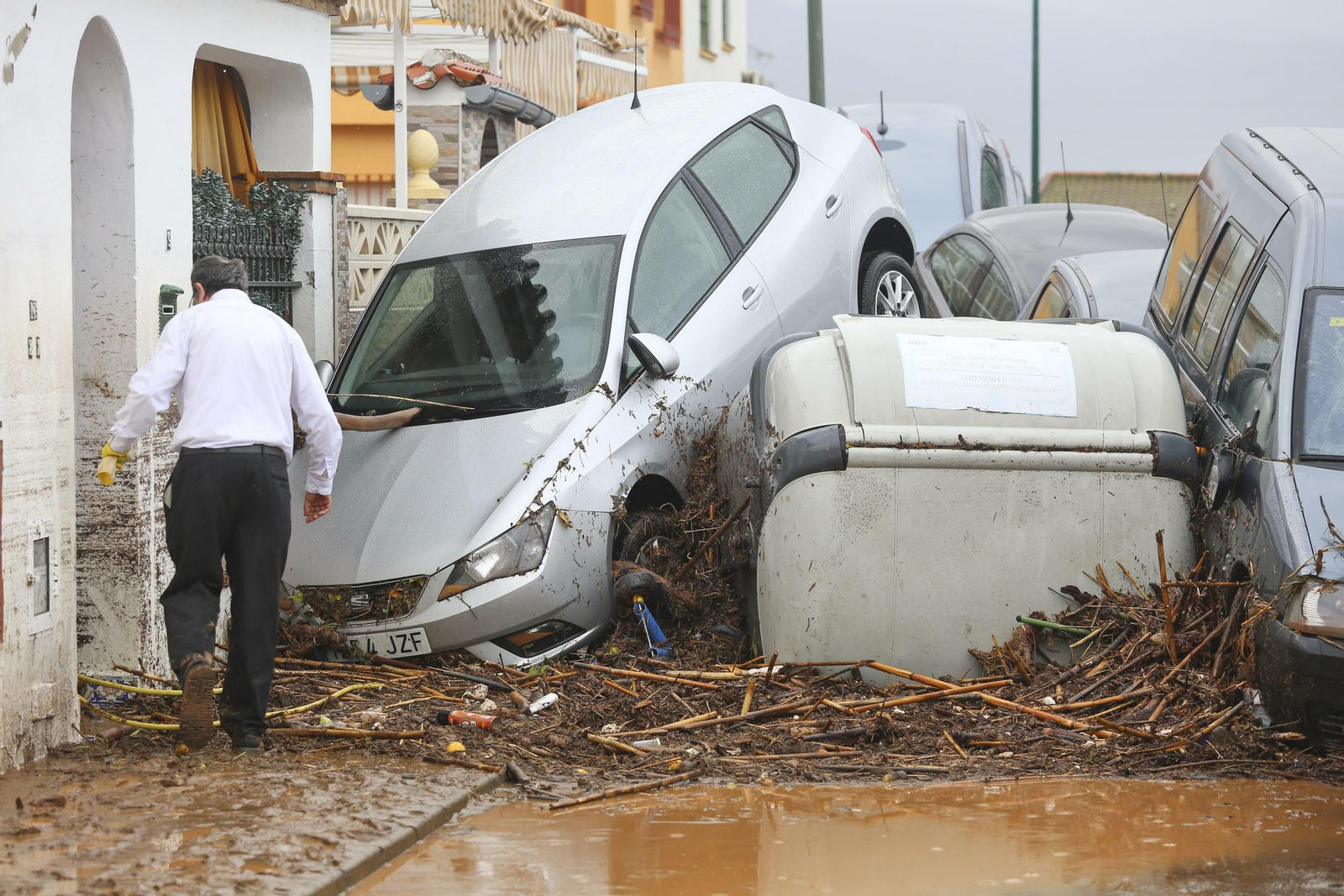 Las fotos de Campanillas inundada por el desbordamiento del río