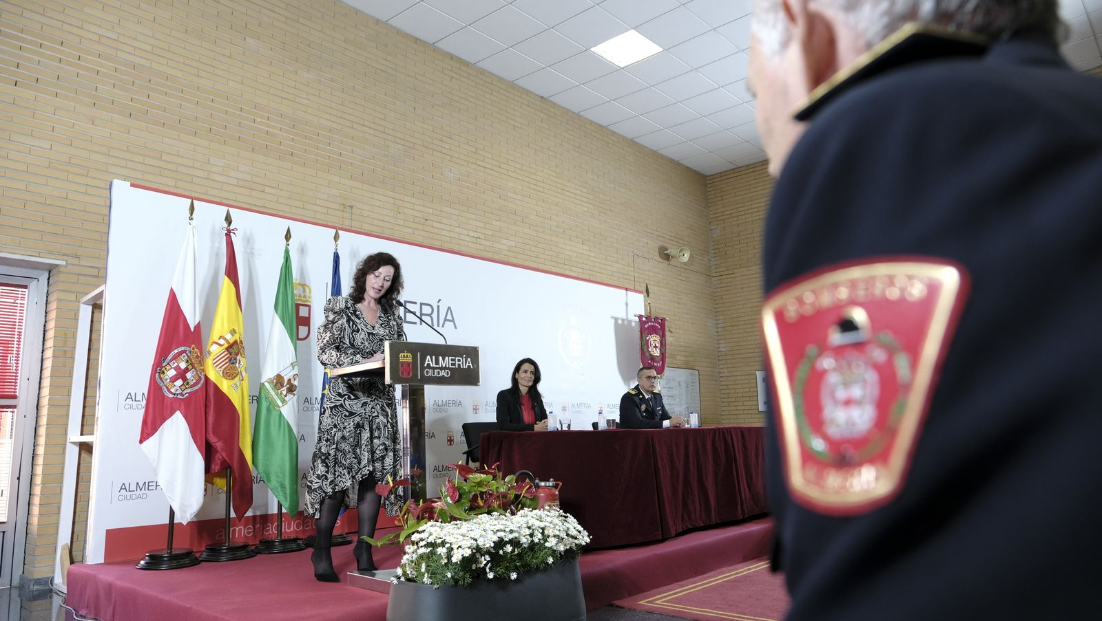 Imágenes del acto del patrón de los bomberos, San Juan de Dios. Almería