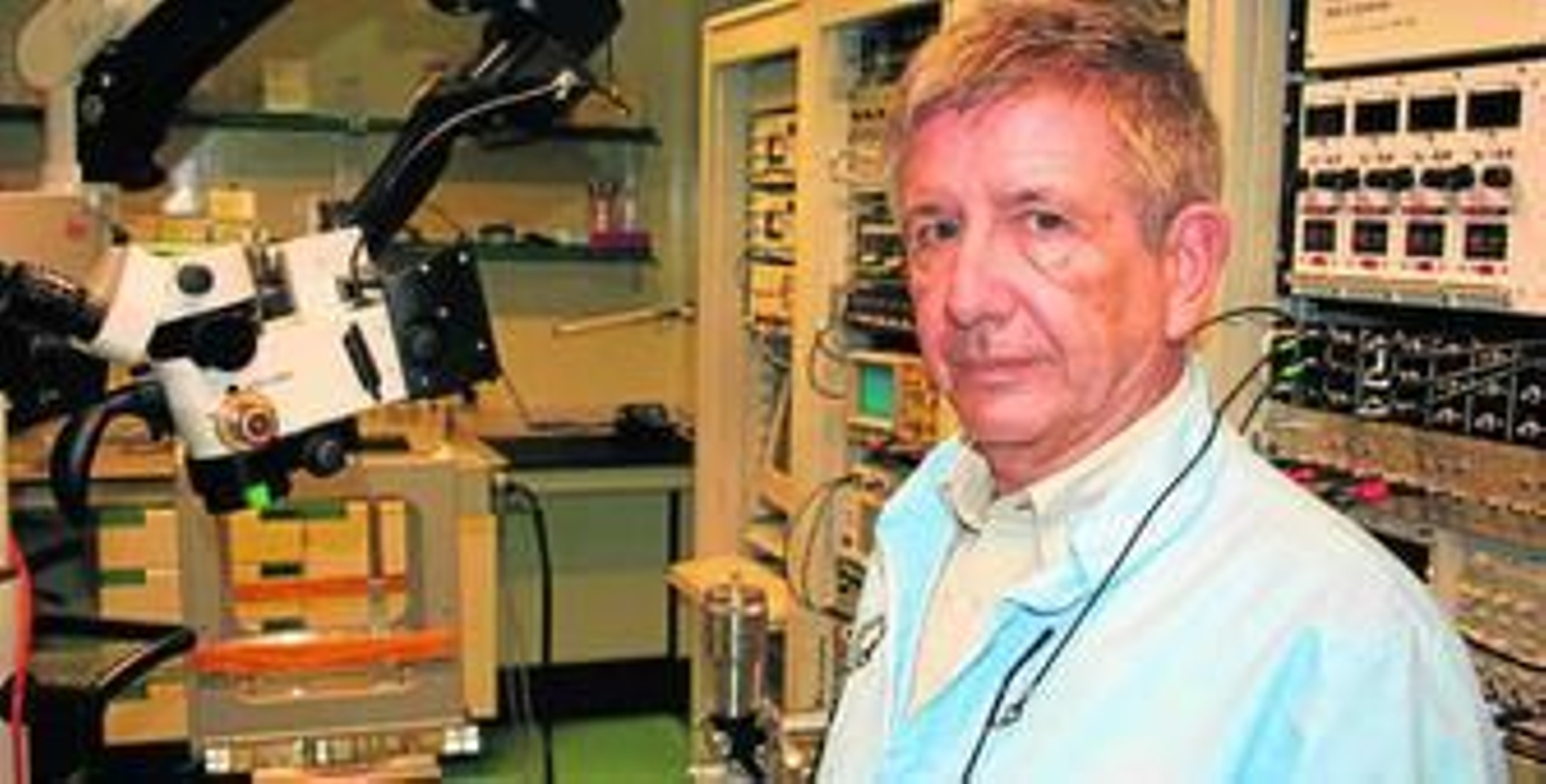 El profesor José María Delgado, en su laboratorio.