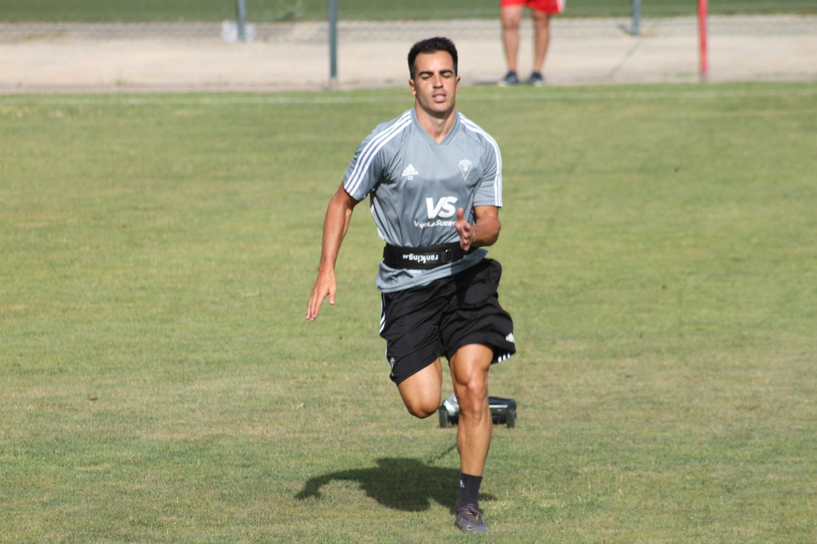 Jurado, en un momento del entrenamiento.