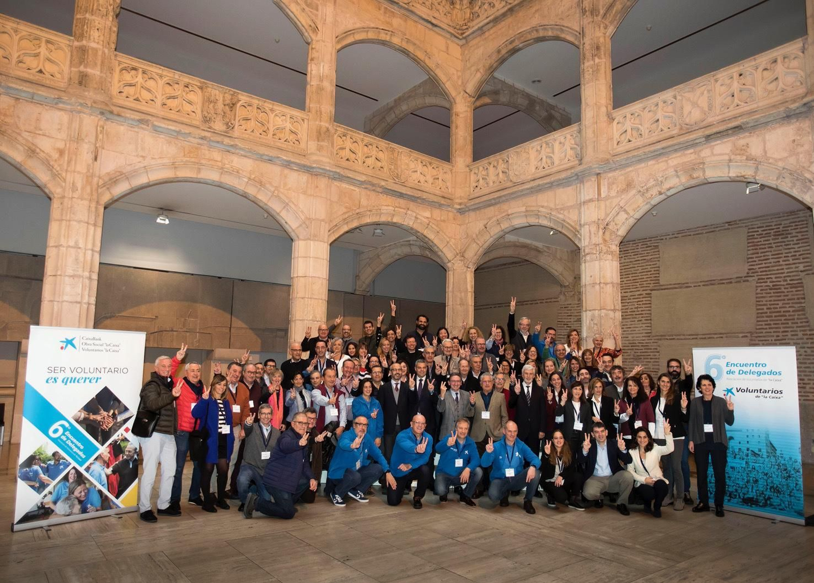 Encuentro de la Asociación de Voluntarios La Caixa celebrado en Burgos.