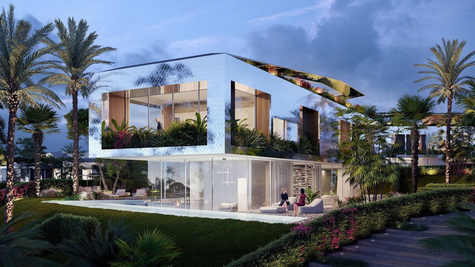 Exterior de una de las villas que hará Karl Lagerfeld en Marbella.