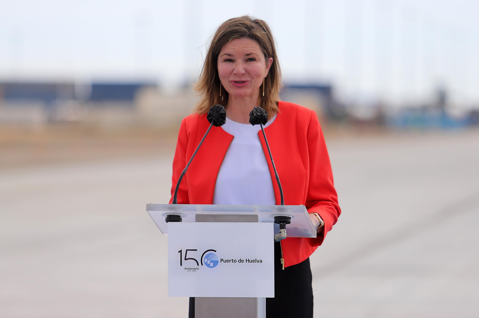 Imágenes de la inauguración de la ampliación norte del Muelle Sur del Puerto de Huelva