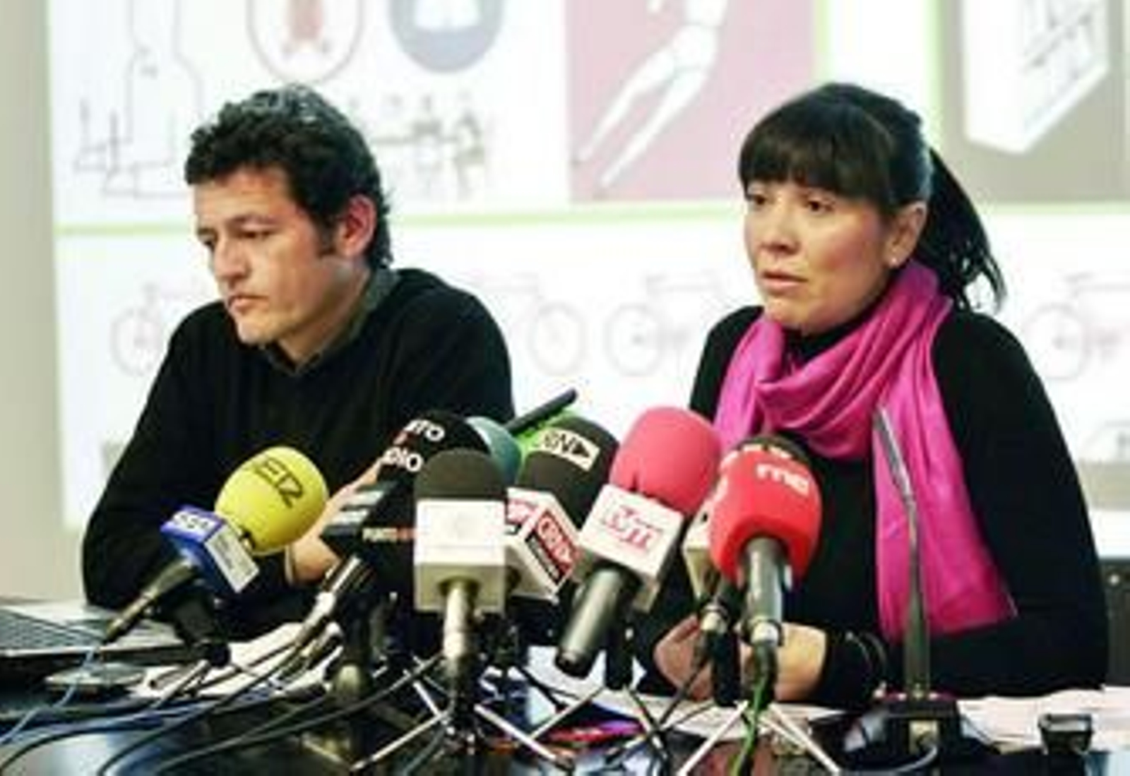 Rafael Obrero, en una imagen de archivo con la expresidenta de Vimcorsa Victoria Fernández.