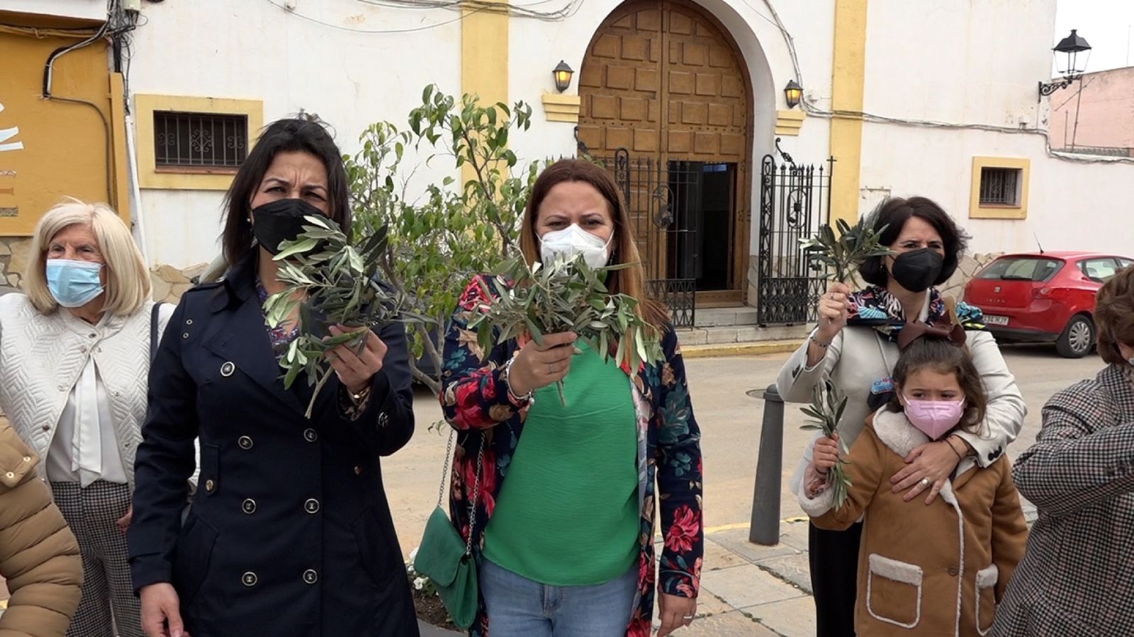 Las fotos del domingo de palmas y olivos en San Roque