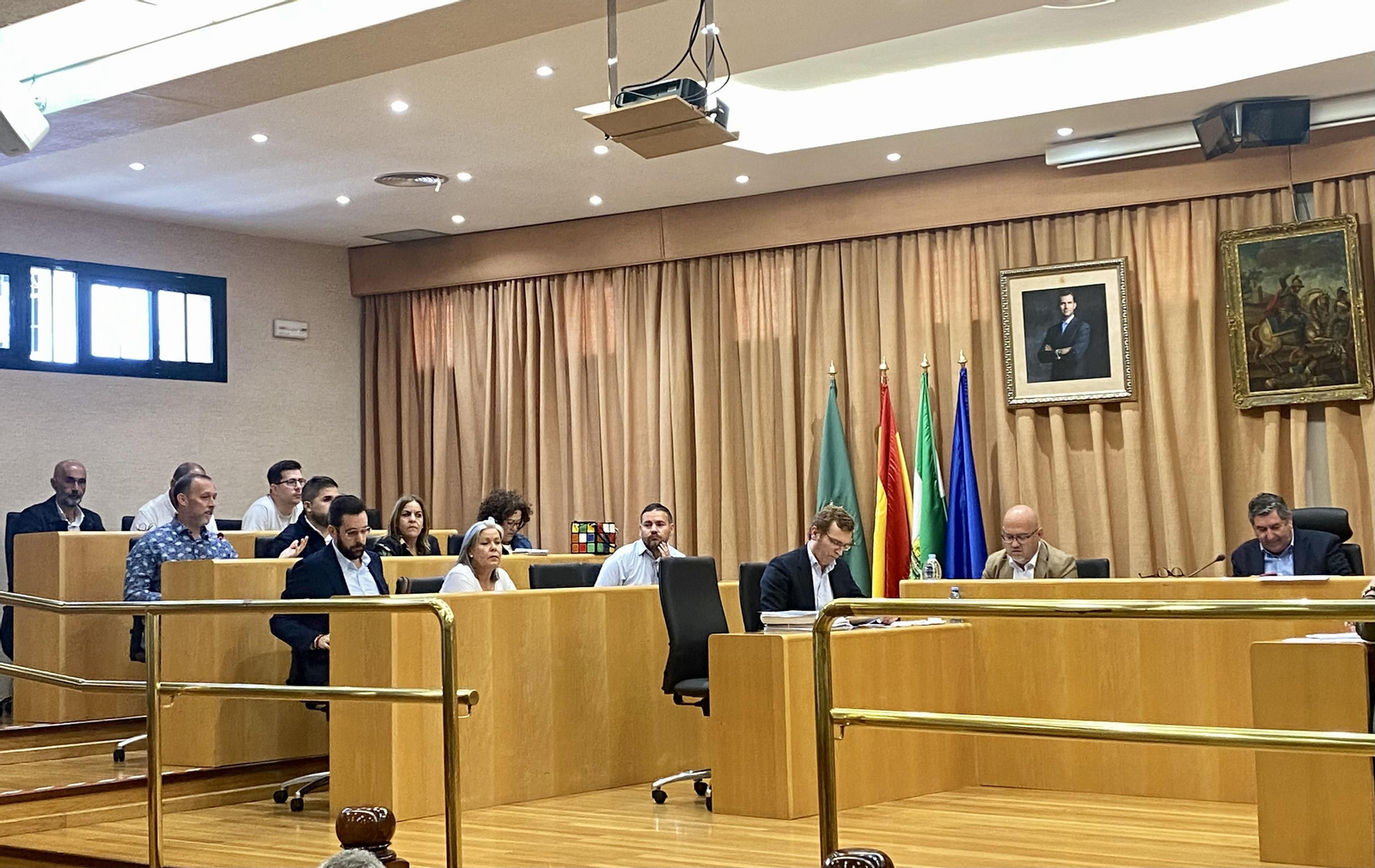 Pleno en el Ayuntamiento de Vélez-Málaga.