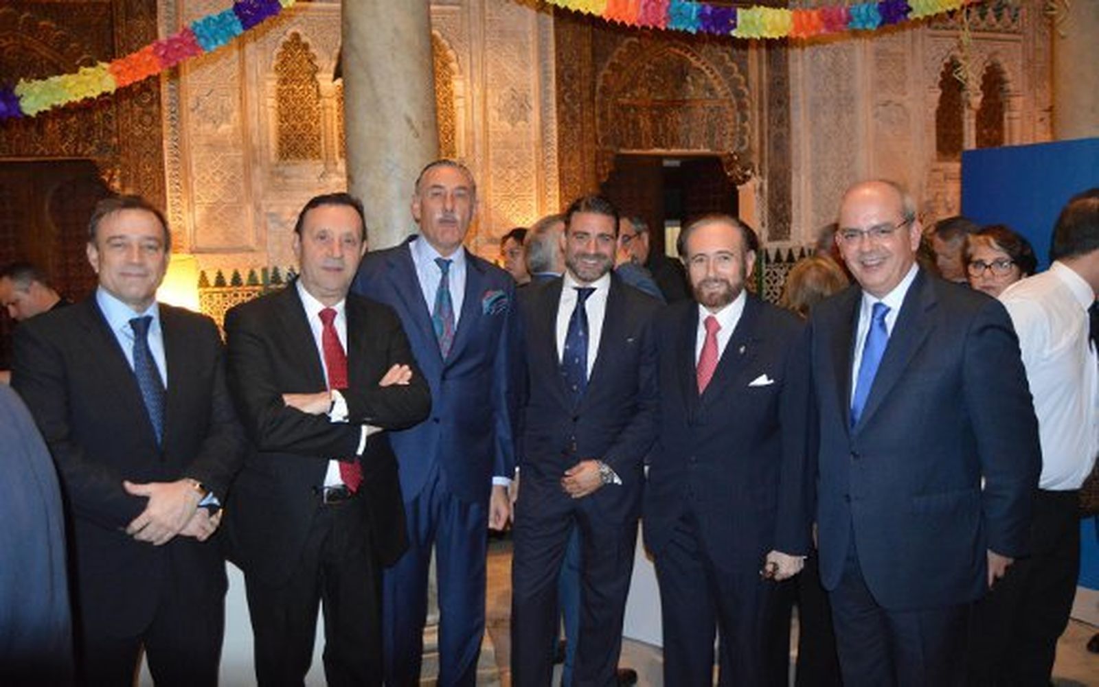 Alfonso Rodríguez Castillo, Juan Expósito, Manolo Gómez, Matías Urrea, José Carlos Ruiz-Berdejo y Javier Sánchez Rojas.  Foto: Ignacio Casas de Ciria