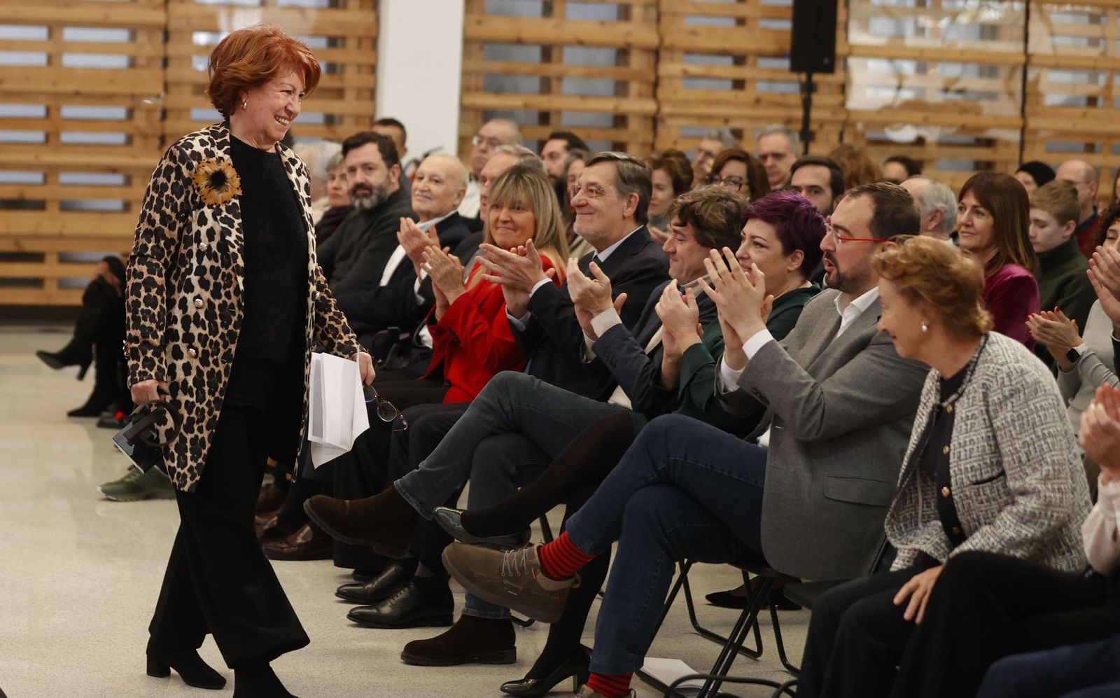 Rosa Villascatín recoe en Bilbao el pasado año los XVI Premios de la Fundación Ramón Rubial