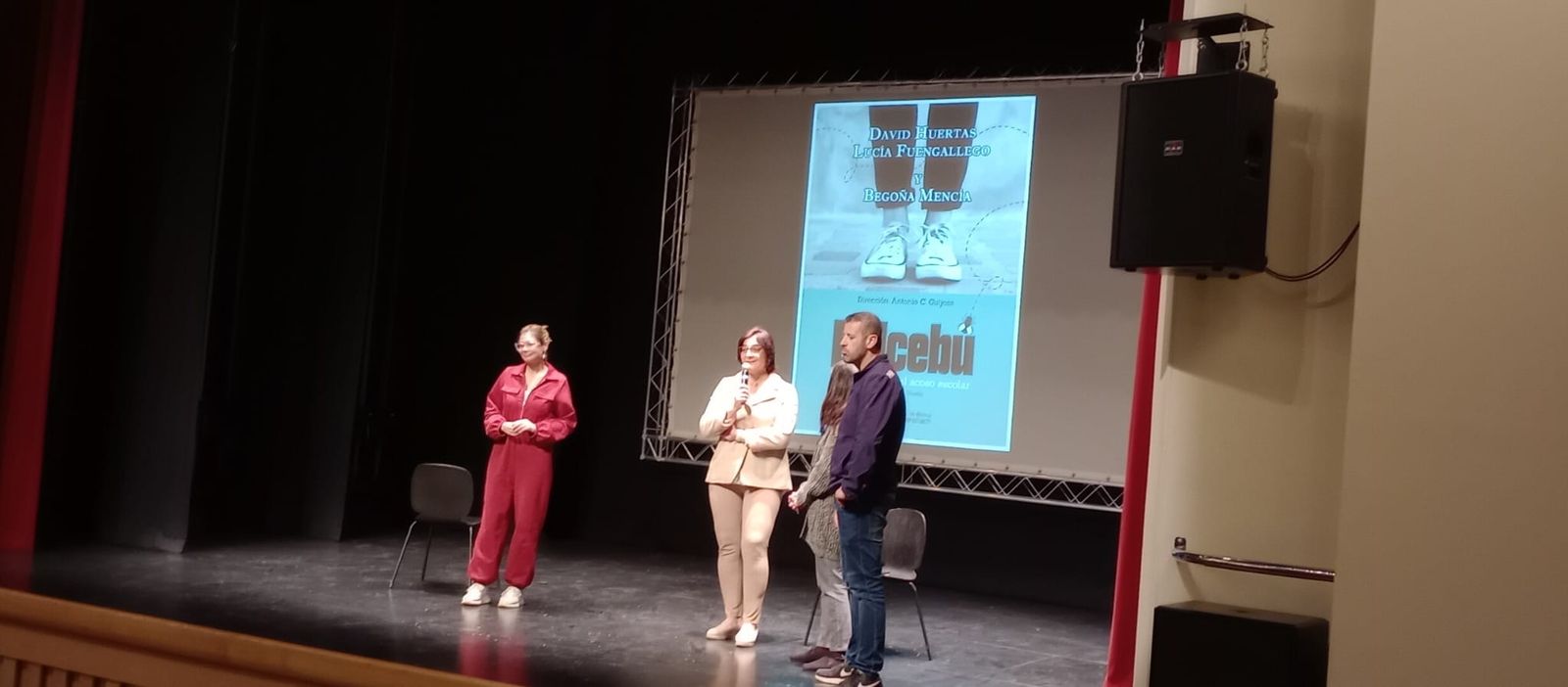 Representación teatral 'Belcebú' en Baza con presencia de la  delegada de la Junta en Granada , María José Martín