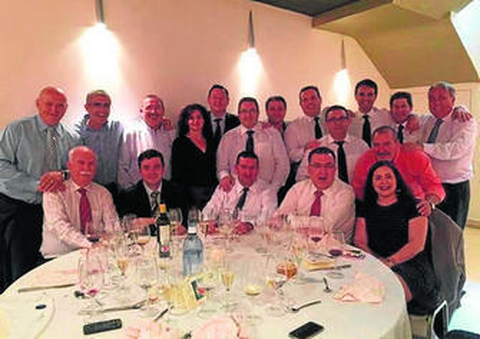 Los compañeros de Góngora celebraron un almuerzo para despedirle.