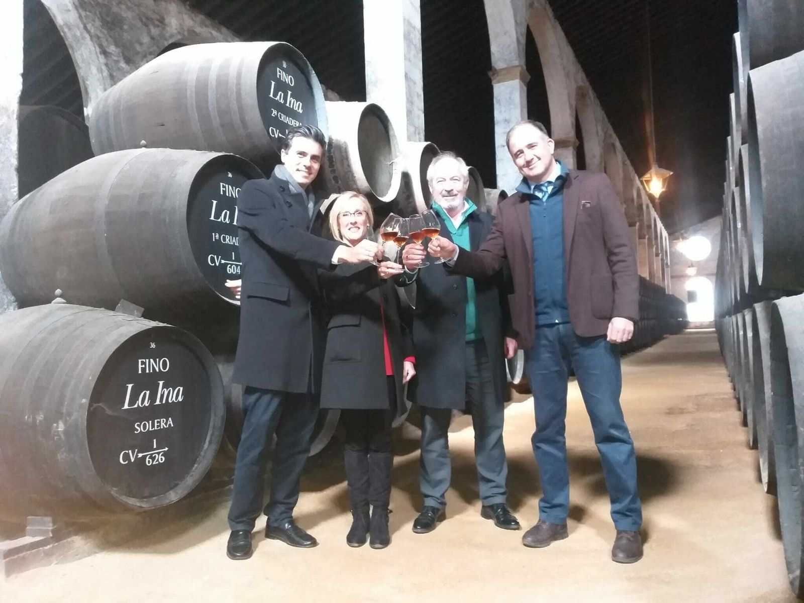 Los Reyes Magos con Luis Caballero González-Gordon, presidente de Bodegas Caballero Lustau.
