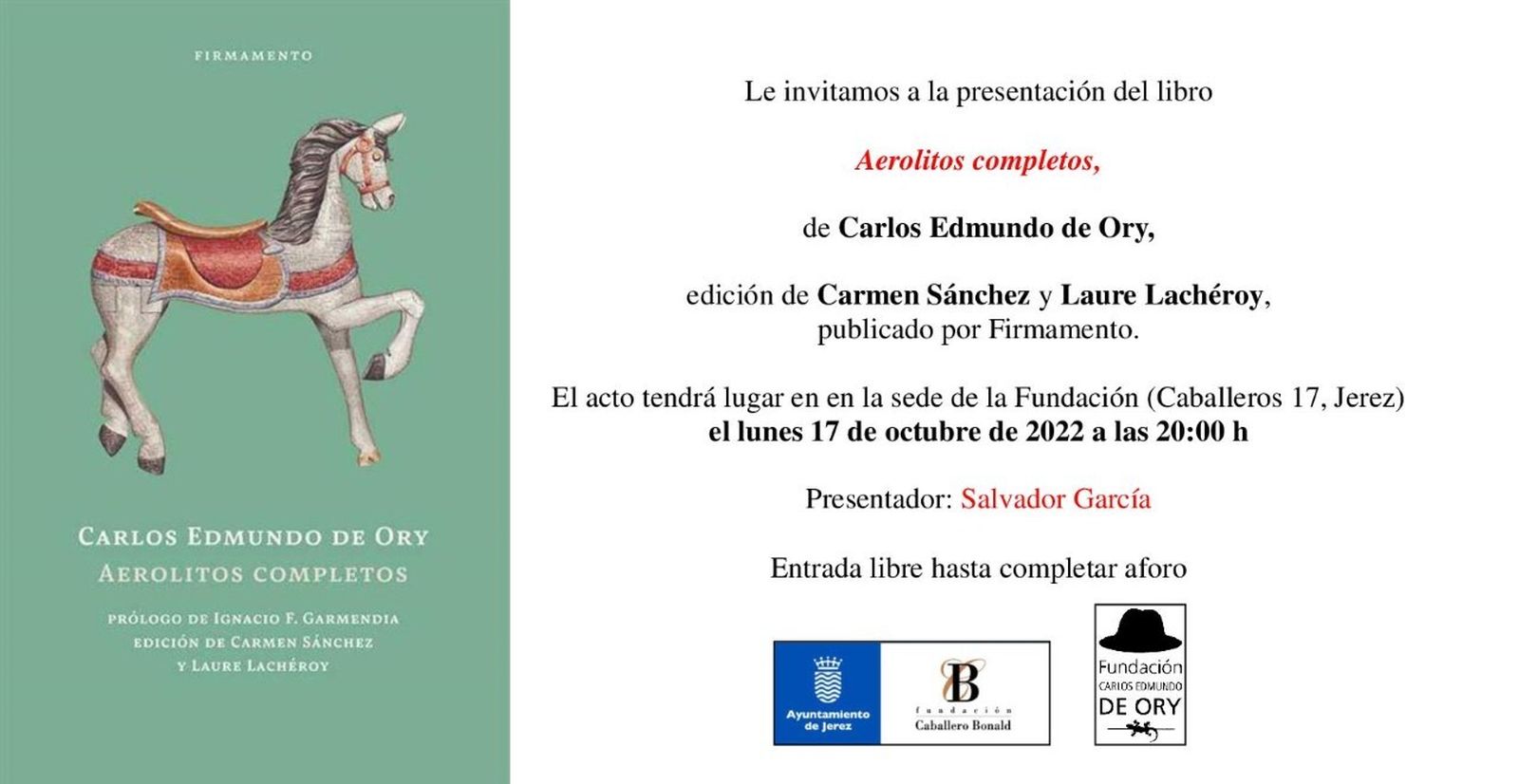 Presentación del libro 'Aerolitos completos'