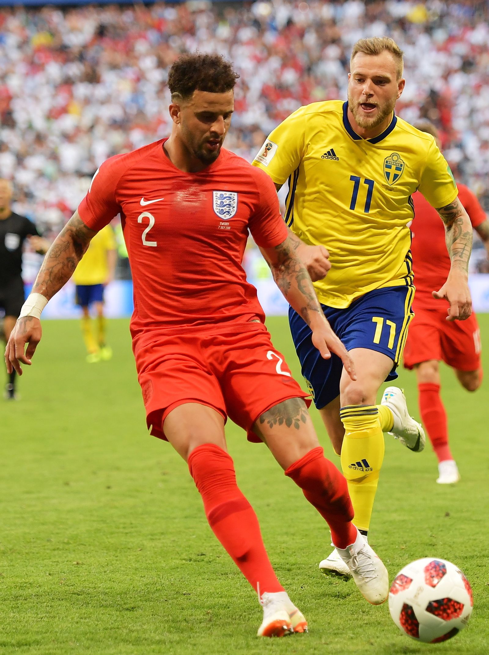 Las imágenes del Suecia-Inglaterra