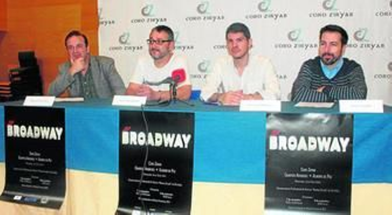 La presentación del espectáculo, ayer en el Conservatorio Profesional de Música.