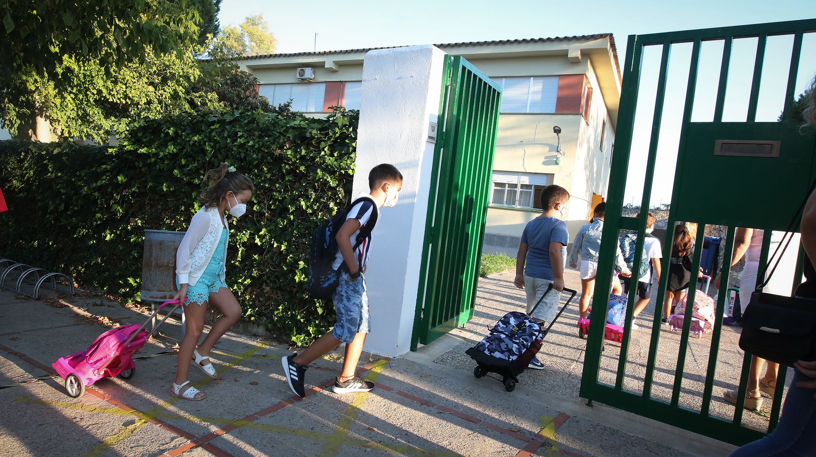 Normalidad absoluta en la 'Vuelta al Cole' en el CEIP Guadalete de El Torno